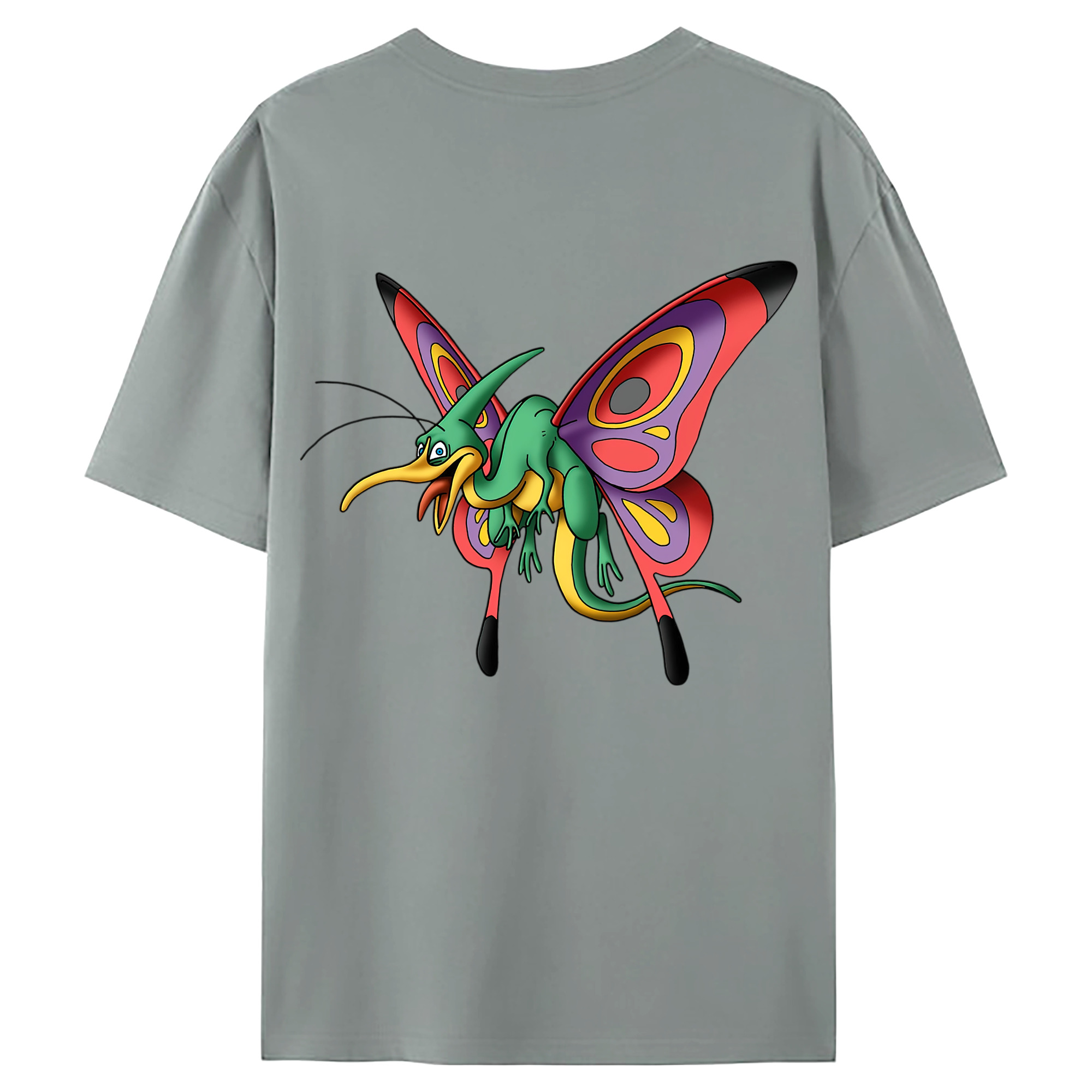 （画像用） ドラゴンクエスト Doragon Kuesuto Dragon Quest 綿100％ メンズ半袖Tシャツ（バックプリント） 通気性